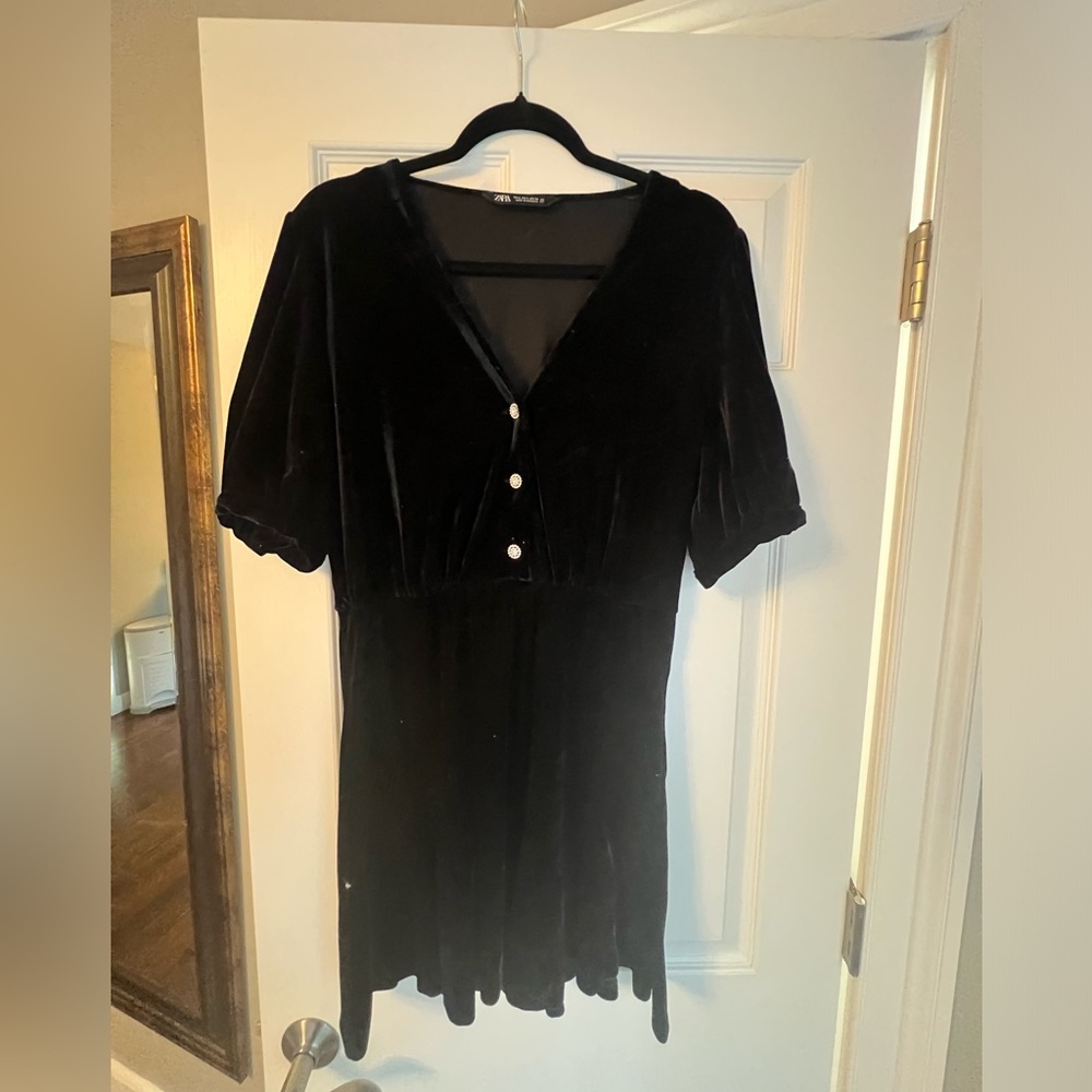 Zara velvet dress